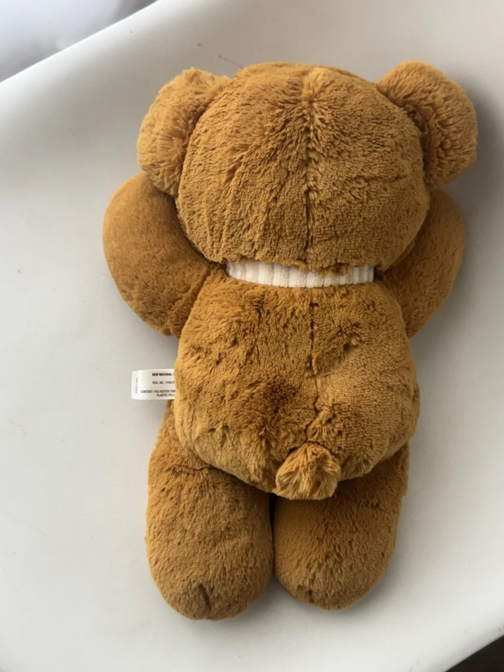 Aurora World Riley Teddy Bear With Striped Scarf Plush Stuffed Animal 8”